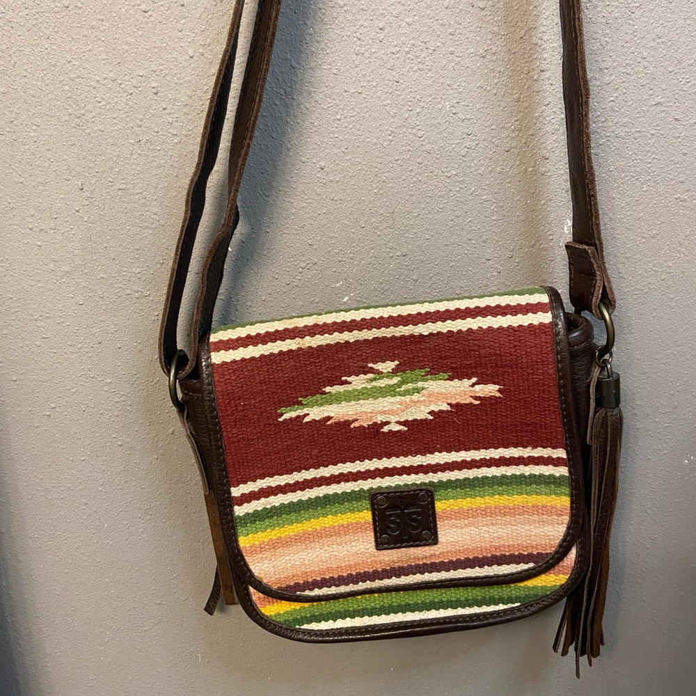 STS Ranchwear Women's Buffalo Girl Selah Saddle Leather Crossbody Purse